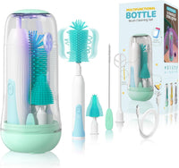 Electric Bottle Cleaner Set, 360° Rotation, three-piece pack