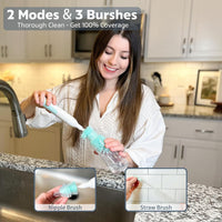 Electric Bottle Cleaner Set, 360° Rotation,