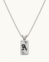 Hawaii Enameled Initial Necklace